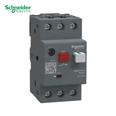 GUARDAMOTOR TERMOMAGNETICO 4-6.3 AMP TVS, GZ1E10, SCHNEIDER ELECTRIC