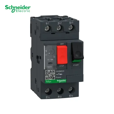 GUARDAMOTOR TERMOMAGNÉTICO TESYS DECA GV2 3P 13-18 AMP 15KA 415V, GV2ME20, SCHNEIDER ELECTRIC