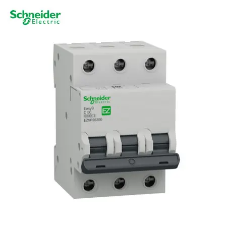 INTERRUPTOR TERMOMAGNÉTICO EASY9 3 X 50 AMP 10/6KA 230/400, EZ9F56350, SCHNEIDER ELECTRIC