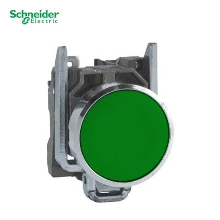 PULSADOR RASANTE METALICO NO LUMINOSO XB4 NA Ø22MM VERDE, XB4BA31, SCHNEIDER ELECTRIC