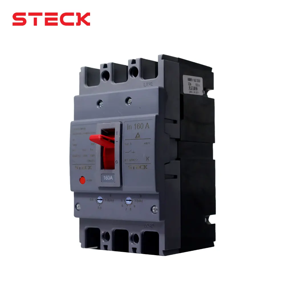 INTERRUPTOR AUTOMATICO CAJA MOLD REG 3P 160 AMP (128-160A) 5-10 In 35KA/415V (FRAME 160), SD160TM160, STECK