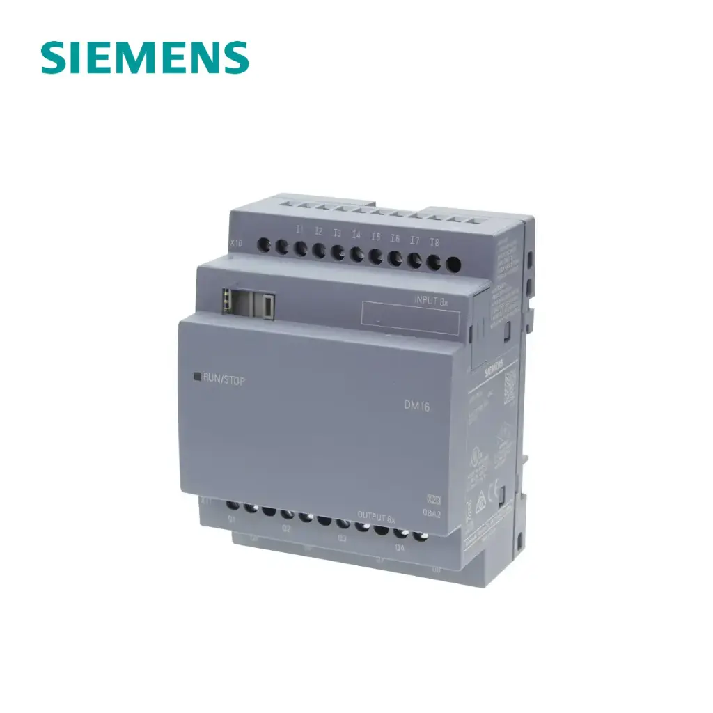 [10185] MÓDULO DM16 230R PARA LOGO! V8, ENTRADAS DIGITALES: 8 EN 230 VAC, SALIDAS DIGITALES: 8 RELE, 6ED1055-1FB10-0BA2, SIEMENS