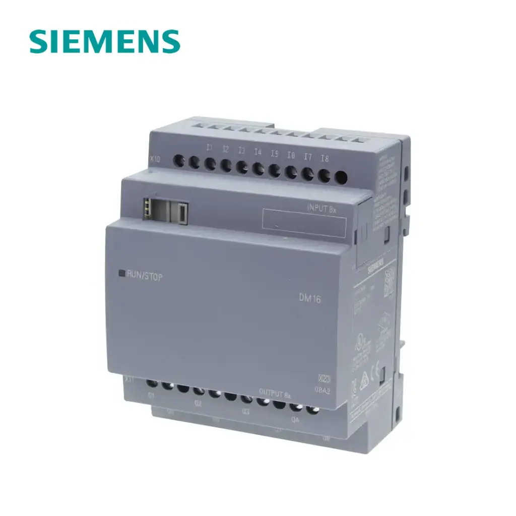 MÓDULO DM16 24V DC PARA LOGO! V8,ENTRADAS: 8 DI 24VDC, SALIDAS: 8 DO RELE, 6ED1055-1NB10-0BA2, SIEMENS