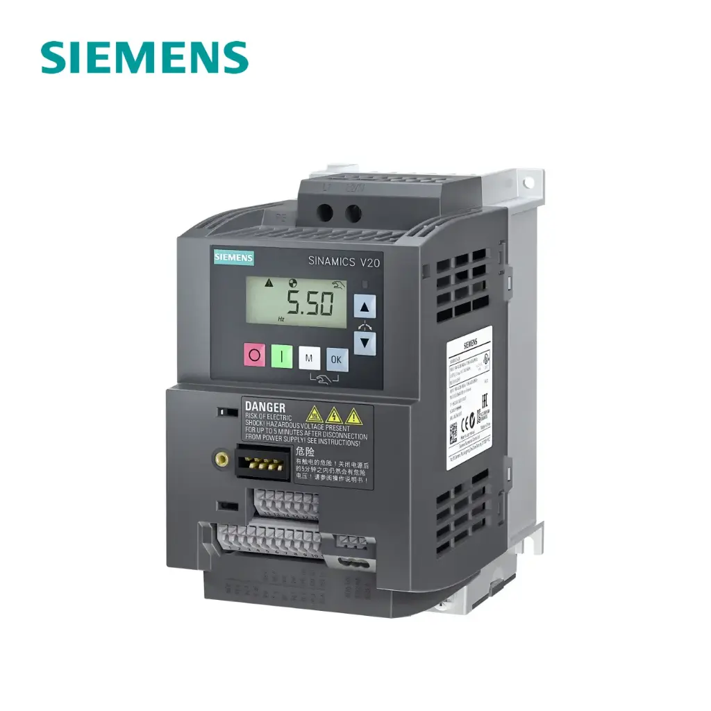 VARIADOR SINAMICS V20 2 HP 220-240 VAC MONOFASICO, 6SL3210-5BB21-5UV1, SIEMENS