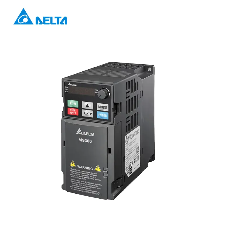 VARIADOR DE VELOCIDAD MS300 DE 0.75KW/1HP 4.8 AMP 200-240VAC MONOFÁSICO VFD4A8MS21ANSAA, DELTA
