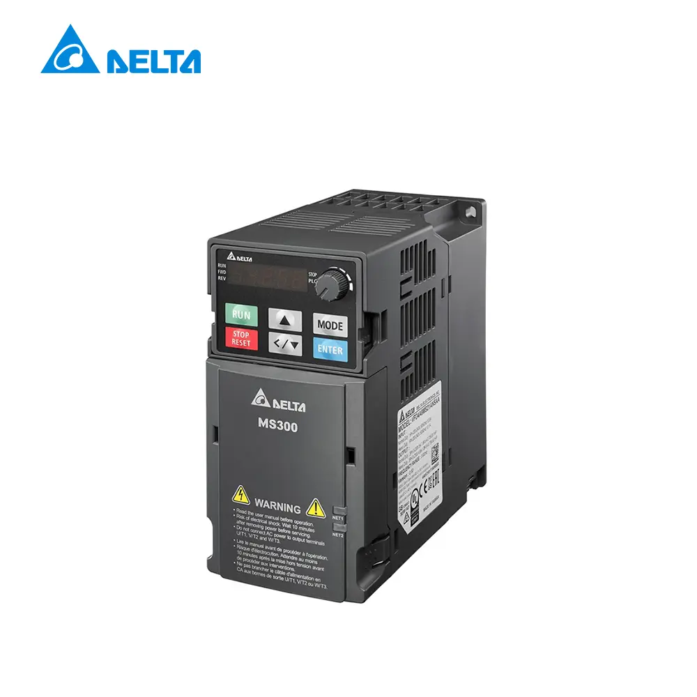 VARIADOR DE VELOCIDAD MS300 DE 1.5KW/2HP 7.5 AMP 200-240VAC MONOFÁSICO, VFD7A5MS21ANSAA, DELTA