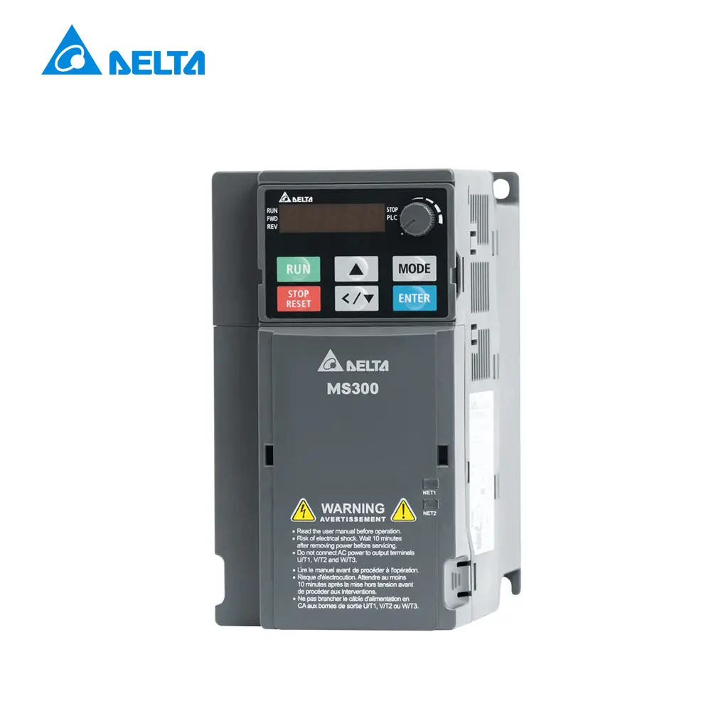 VARIADOR DE VELOCIDAD MS300 DE 2.2KW/3HP 11 AMP 200-240VAC MONOFÁSICO, VFD11AMS21ANSAA, DELTA 