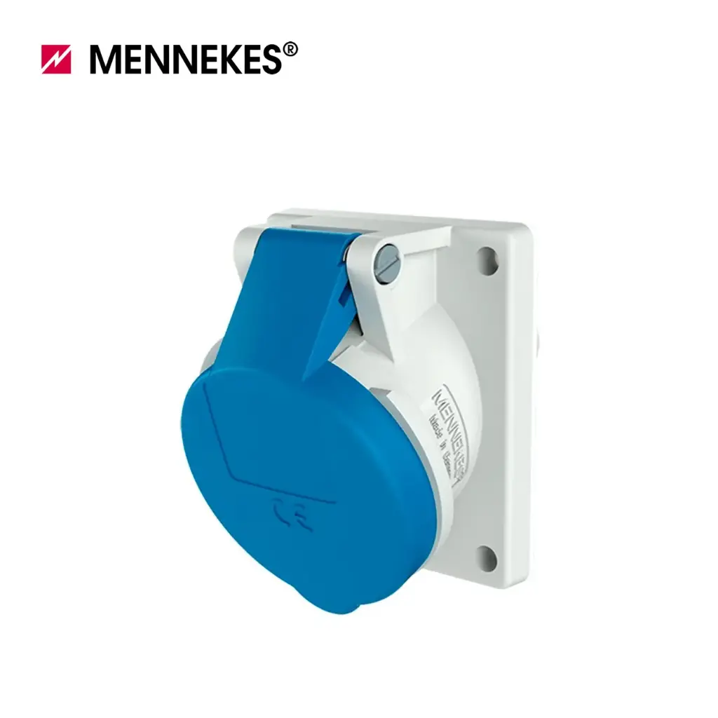 [10215] TOMA EMPOTRABLE 16AMP 2P+T 250V AZUL 6H IP44, 1463, MENNEKE