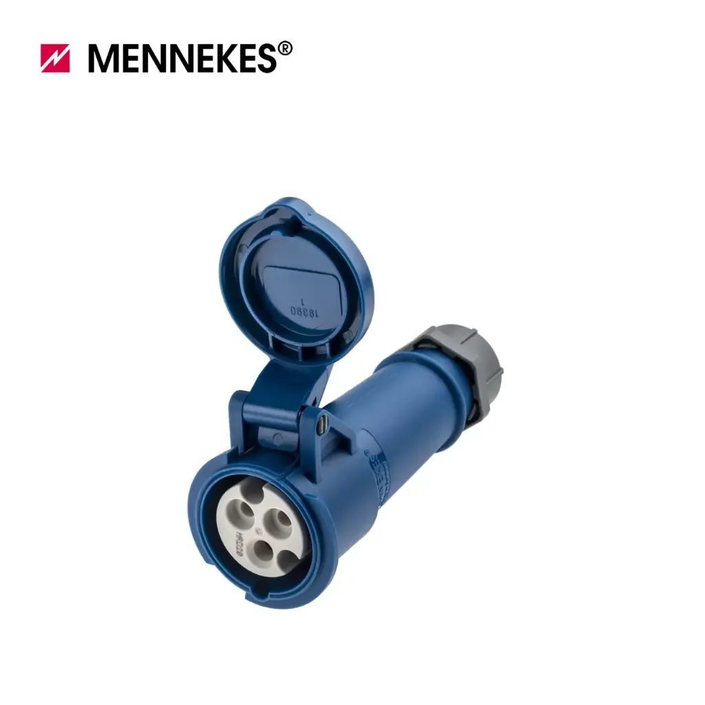 [10234] TOMA AEREO HEMBRA 16 AMP 2P+T 250V AZUL 6H IP44, 510, MENNEKE