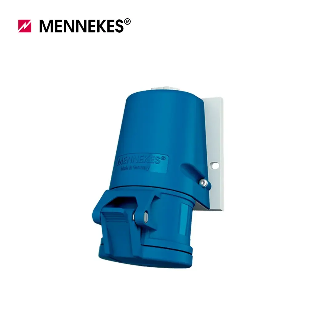 TOMA ADOSABLE HEMBRA16 AMP 2P+T 250V AZUL 6H IP44, 27001, MENNEKE