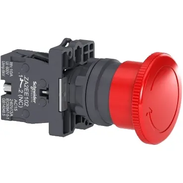 PULSADOR PARADA DE EMERGENCIA 40MM DIAM. 1NC, XA2ES542, SCHNEIDER-ELECTRIC 