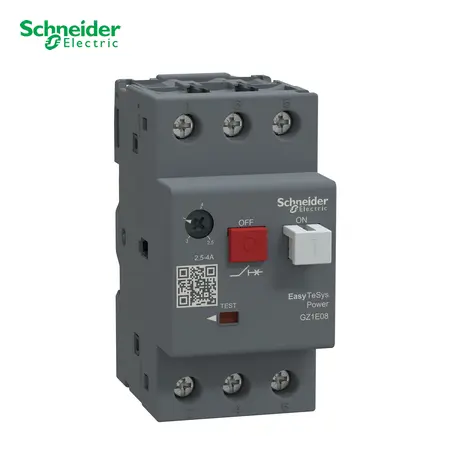 GUARDAMOTOR TERMOMAGNETICO 2.5 - 4 AMP TVS, GZ1E08, SCHNEIDER-ELECTRIC 