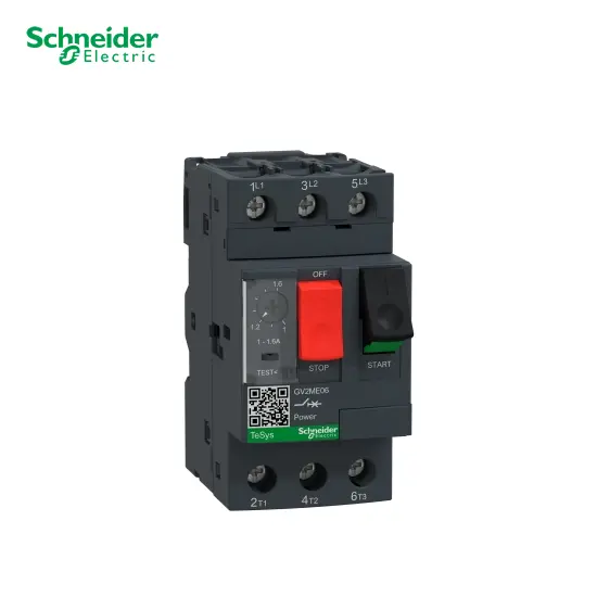 GUARDAMOTOR MAGNETO-TERMICO 1 - 1.6A 100KA 415V, GV2ME06, SCHNEIDER-ELECTRIC