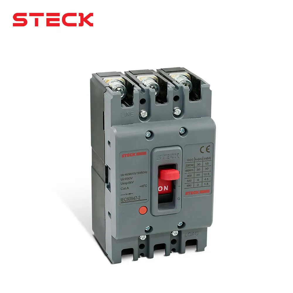INTERRUPTOR AUTOMATICO CAJA MOLD. 3P FIJO 630A 70KA 220VAC FRAME 630, SDJS630, STECK