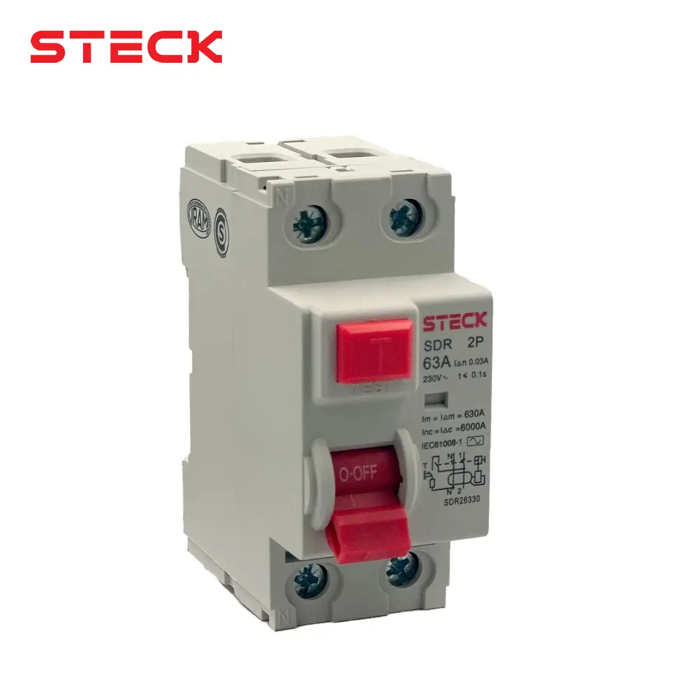 [10858] INTERRUPTOR DIFERENCIAL 2P 63A 230VAC 30MA T. AC, SDR26330, STECK