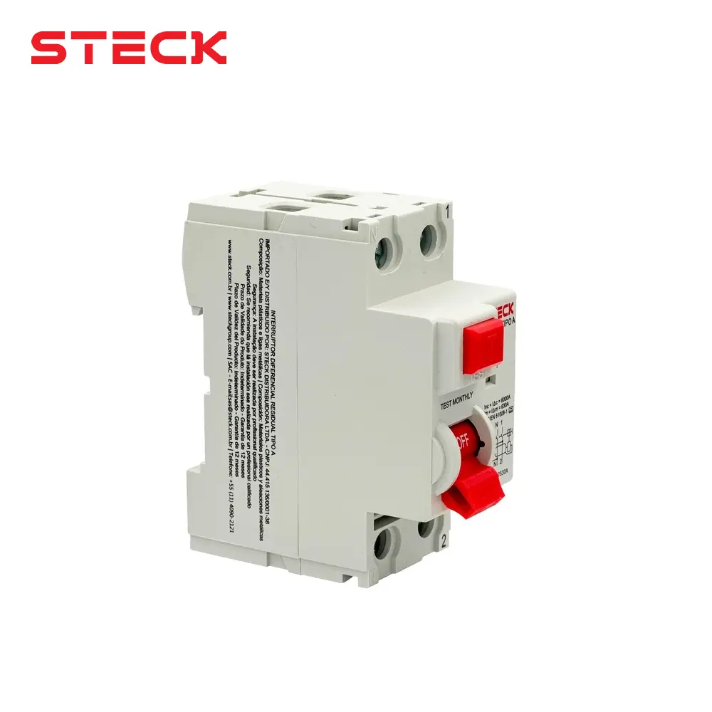 [10875] INTERRUPTOR DIFERENCIAL 2P 25A 30MA 230V TIPO A, IEC61008, SDR22530A, STECK