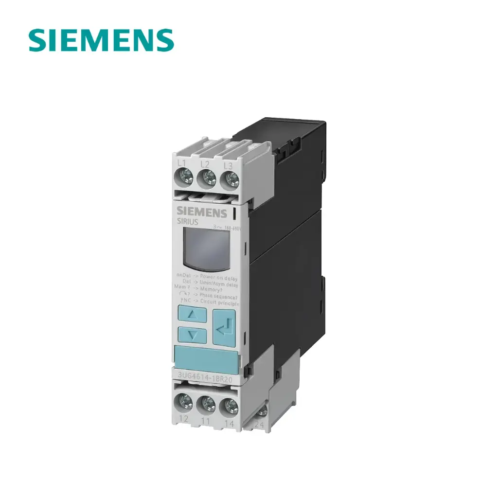 RELE DE VIGILANCIA DIG. SECUENCIA, PERDIDA Y ASIMETRIA DE FASES 3 X 190…690 V AC 50...60 HZ, 3UG4617-1CR20, SIEMENS