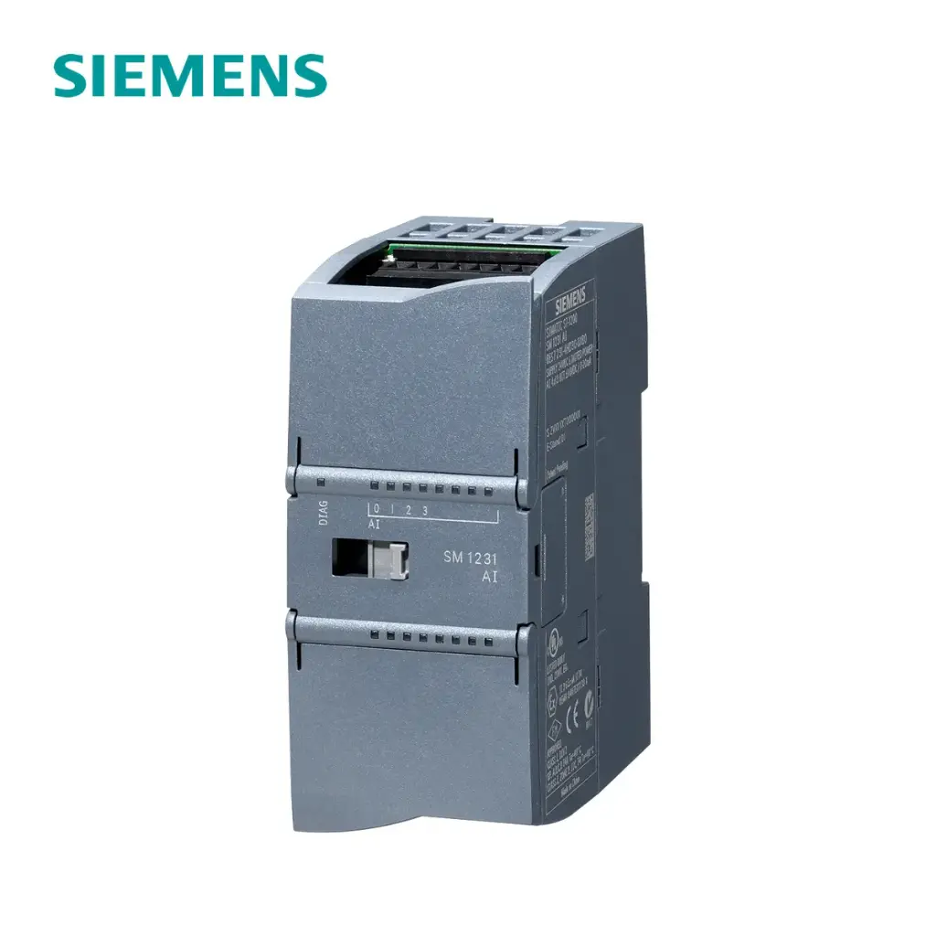 SIMATIC S7-1200, ANALOG INPUT, SM 1231, 8 AI, +/-10V, +/-5V, +/-2.5V, OR 0-20 MA 12 BIT + SIGN OR (13 BIT ADC), 6ES7231-4HF32-0XB0, SIEMENS