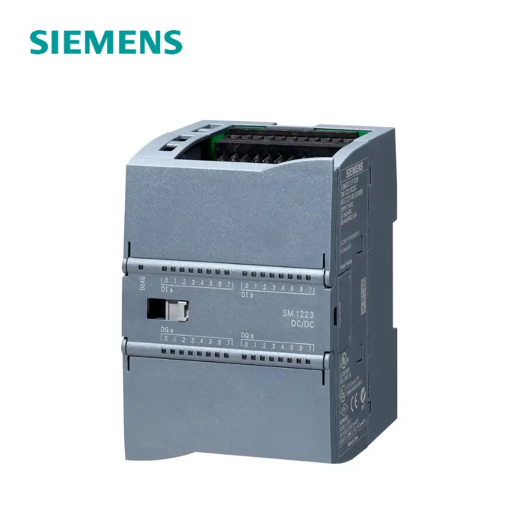 SIMATIC S7-1200, E/S DIGITAL SM 1223, 16 DI / 16 DO, 16 DI DC 24 V, SINK/SOURCE, 16 DO, TRANSISTOR 0,5A, 6ES7223-1BL32-0XB0, SIEMENS