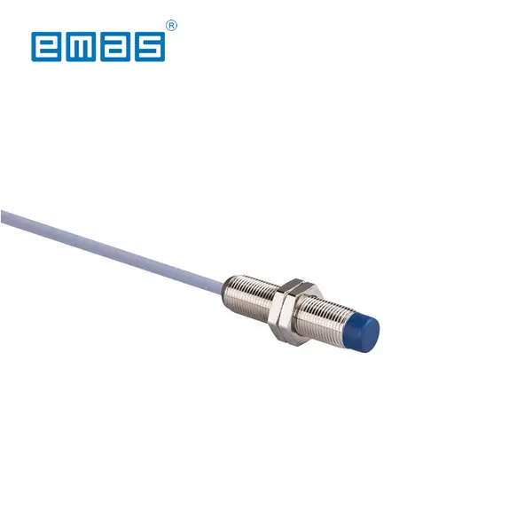 [11130] SENSOR INDUCTIVO M12, 10-30 VDC, 3 HILOS PNP-NO, 4MM, CABLE 2M, SIM12NM1PC2, EMAS