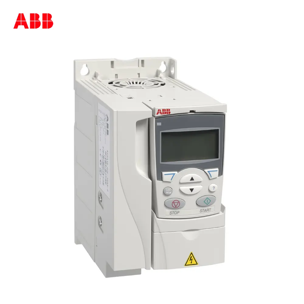 VARIADOR DE VELOCIDAD TRIF.200-240V 4HP 14.6A IP20, MODELO ACS310, VOLTAJE TRIFÁSICO DE APLICACIÓN DE 200 A 240V AC CON UN RANGO DE VARIACIÓN DE ±10%, PARA MOTOR DE 4HP (3KW) / 14.6A, USO NORMAL COMO BOMBAS, VENTILADORES Y COMPRESORES, GRADO DE PROTECCIÓN IP20, NO INCLUYE PANEL DE CONTROL (BÁSICO O ASISTENTE), PROTOCOLO MODBUS RTU INTEGRADO, 5 ENTRADAS DIGITALES, 1 SALIDA DIGITAL, 1 SALIDA TIPO RELE, 2 ENTRADAS ANALÓGICAS, 1 SALIDA ANALÓGICA, ACS310-03E-14A6-2, ABB