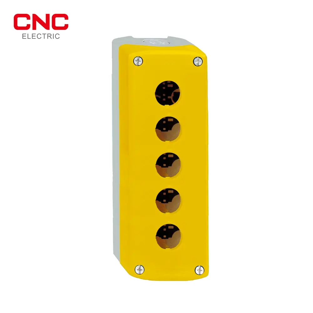 [11299] CAJA 5 HUECOS AMARILLO, BASE GRIS, NOBY-5, CNC