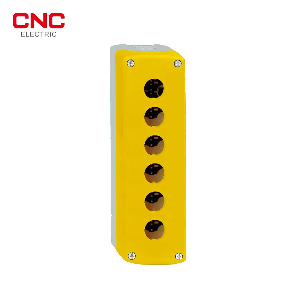 CAJA 6 HUECOS AMARILLO, BASE GRIS, NOBY-6, CNC