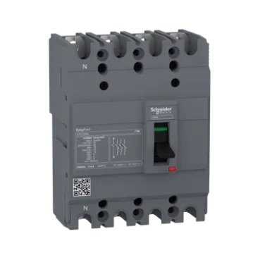 INTERRUPTOR TERMOMAGNÉTICO 4X50 AMP, 25KA 220 V , EZ100N405, SCHNEIDER ELECTRIC