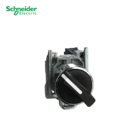 [10077] SELECTOR MANETA CORTA 2 POS. FIJAS Ø 22MM, XB4BD21, SCHNEIDER ELECTRIC