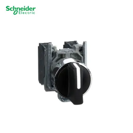 [10078] SELECTOR MANETA CORTA 3 POS. FIJAS Ø 22MM, XB4BD33, SCHNEIDER ELECTRIC