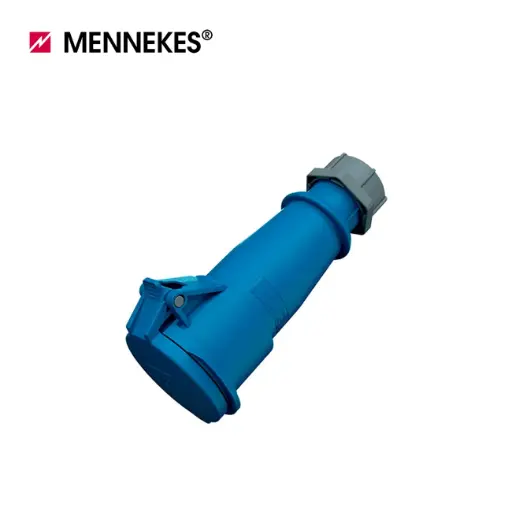 [10223] TOMA AEREO HEMBRA 32 AMP 3P+T 250V AZUL 9H IP44, 525, MENNEKE