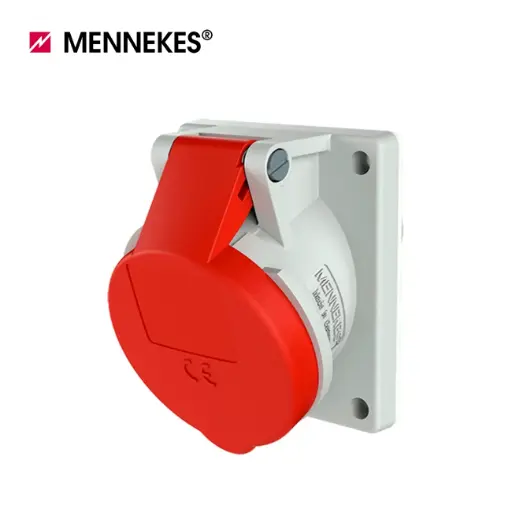 [10225] TOMA EMPOTRABLE HEMBRA 32 AMP 3P+T 415V ROJO 6H IP44, 1496, MENNEKE