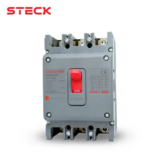 [10631] INTERRUPTOR AUTOMATICO CAJA MOLD. 3P FIJO 125A 78KA 220VAC FRAME 250, SDJH125, STECK