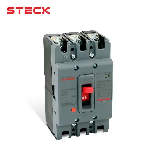 [10653] INTERRUPTOR AUTOMATICO CAJA MOLD. 3P FIJO 80A 39KA 220VAC FRAME 100, SDJS80, STECK