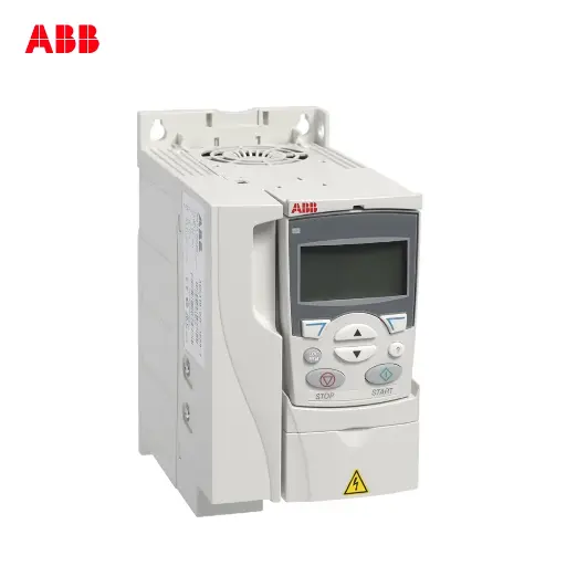 [11189] VARIADOR DE VELOCIDAD TRIF.200-240V 4HP 14.6A IP20, MODELO ACS310, VOLTAJE TRIFÁSICO DE APLICACIÓN DE 200 A 240V AC CON UN RANGO DE VARIACIÓN DE ±10%, PARA MOTOR DE 4HP (3KW) / 14.6A, USO NORMAL COMO BOMBAS, VENTILADORES Y COMPRESORES, GRADO DE PROTECCIÓN IP20, NO INCLUYE PANEL DE CONTROL (BÁSICO O ASISTENTE), PROTOCOLO MODBUS RTU INTEGRADO, 5 ENTRADAS DIGITALES, 1 SALIDA DIGITAL, 1 SALIDA TIPO RELE, 2 ENTRADAS ANALÓGICAS, 1 SALIDA ANALÓGICA, ACS310-03E-14A6-2, ABB