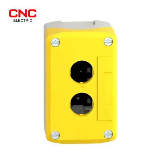 [11296] CAJA 2 HUECOS AMARILLOS, BASE GRIS, NOBY-2, CNC